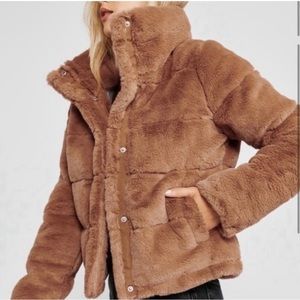 Abercrombie and fitch brown coat worn twice